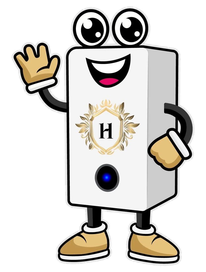 Heritage Heating Services boiler mascot